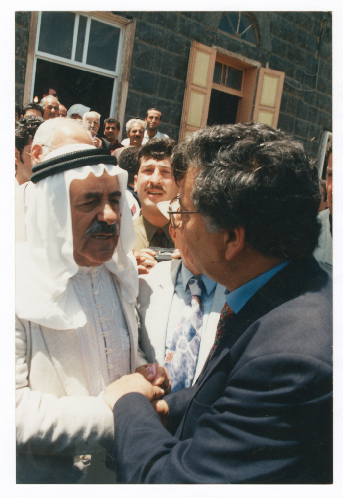 Saméh al-Qassim with Mansour Atrash