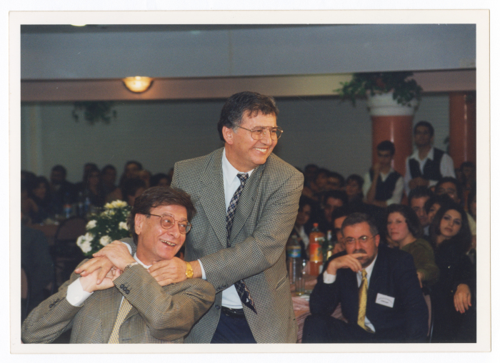 Saméh al-Qassim with Mahmoud Darwish