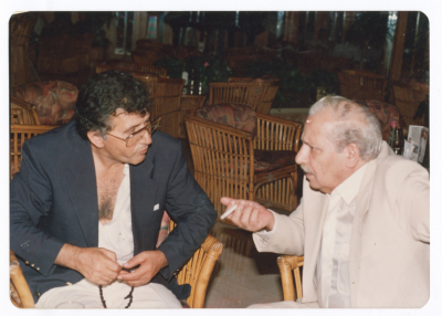 Saméh al-Qassim with Hanna Mina