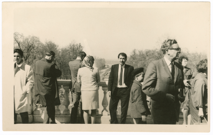A man from Khateb Family with others during the White Nights of Saint Petersburg