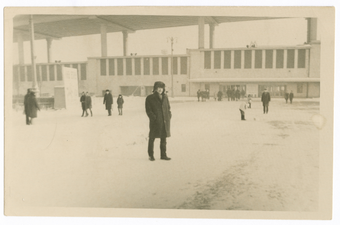 A man from Khateb Family in the streets of Moscow