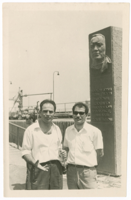 A man from Khateb Family in Moscow with another man from Ziyad Family