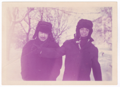 Two men in the snow - Moscow