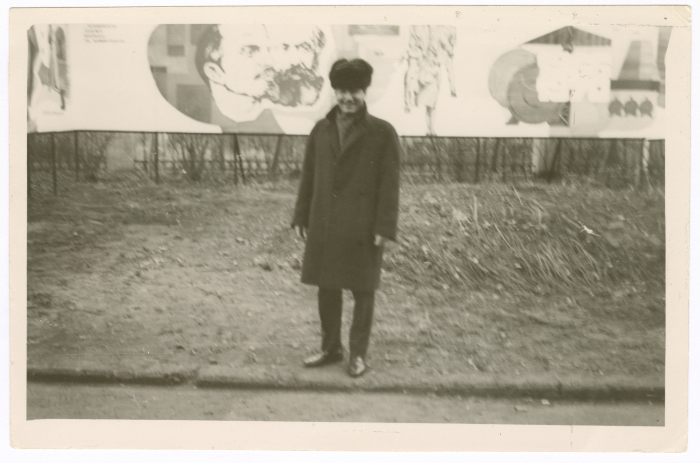 A man from Khateb Family in the streets of Moscow