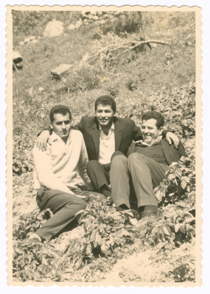 Head of Arraba Local Council with the council's accountant and a man from Khateb Family