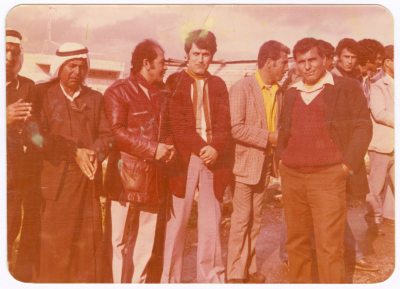 People at a wedding of a member of Khateb Family