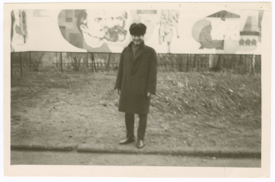 A man from Khateb Family in the streets of Moscow