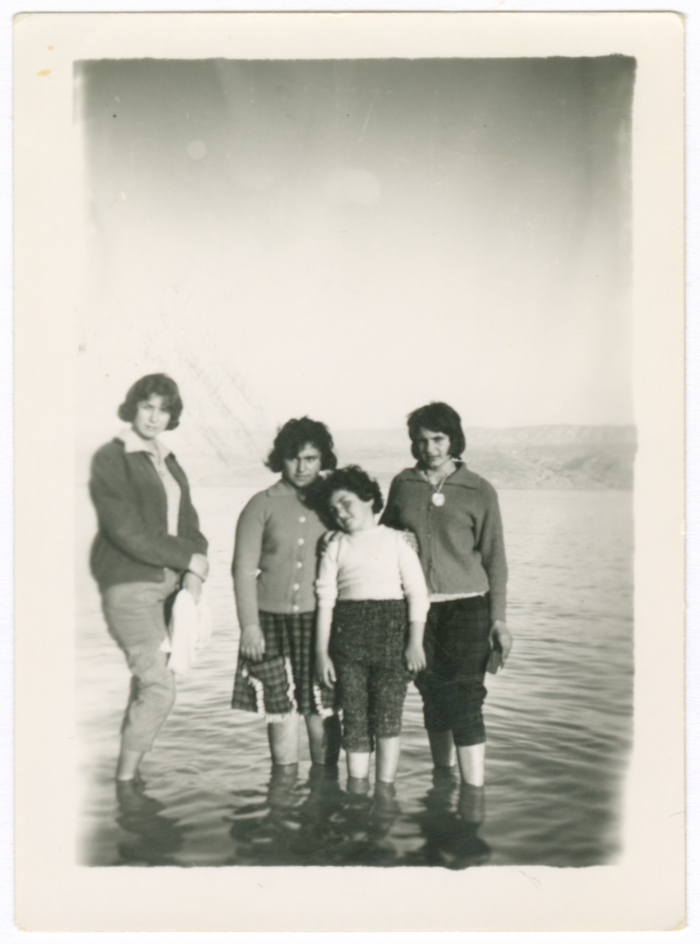 Women on a trip to the Dead Sea