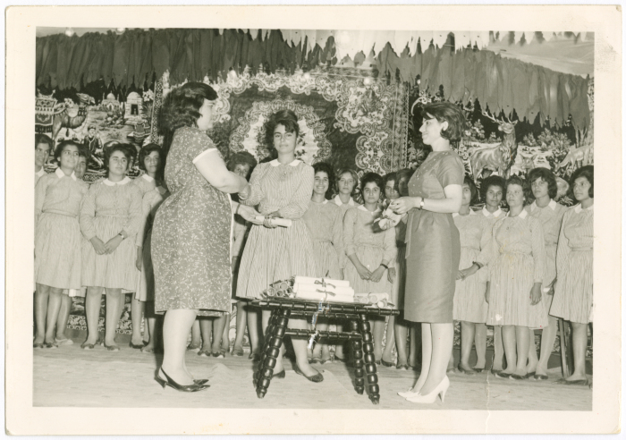 High School graduation ceremony