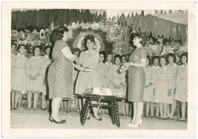 High School graduation ceremony