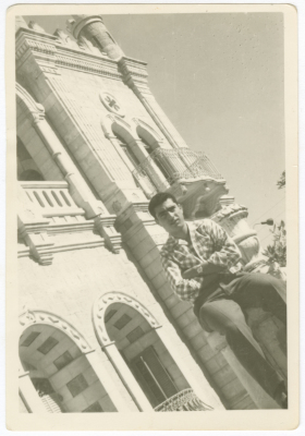 A man standing in front of al-Umma College
