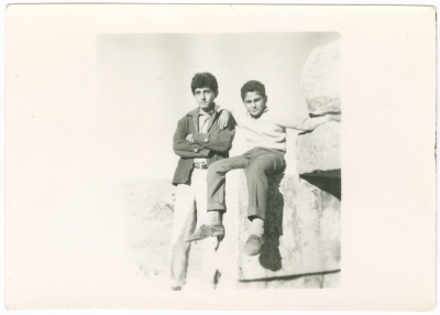 Two friends on a trip