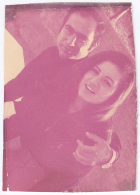 Mohammad Abdel-Latif Irsheed with his fiancé