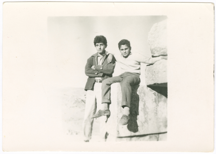 Two friends on a trip