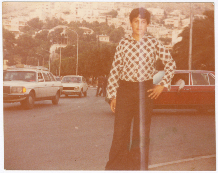 A young man in the streets of Ramallah