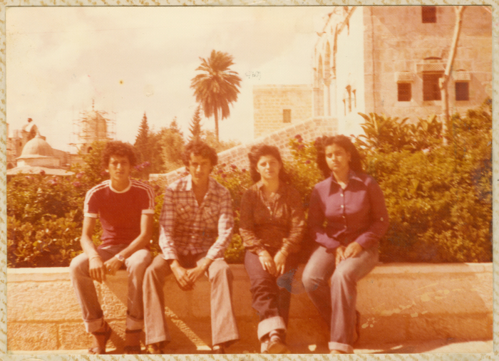 Two men and a woman from Iksal Village