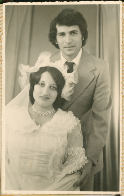 A portrait of a married couple