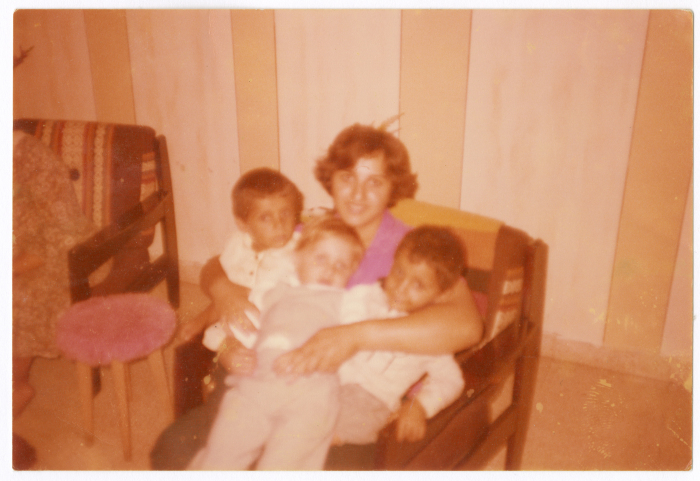 Three children and a woman from Shalaby Family