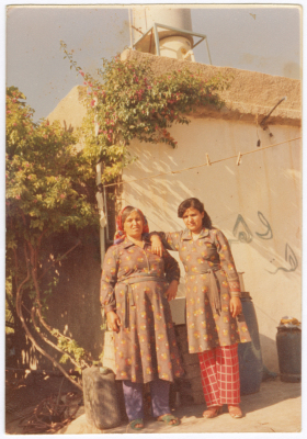 A mother with her daughter at the family