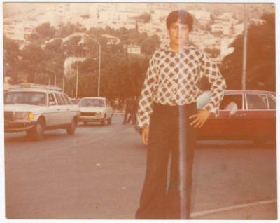 A young man in the streets of Ramallah