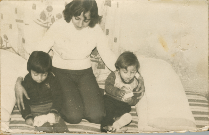 Two children and a woman from Shalaby Family