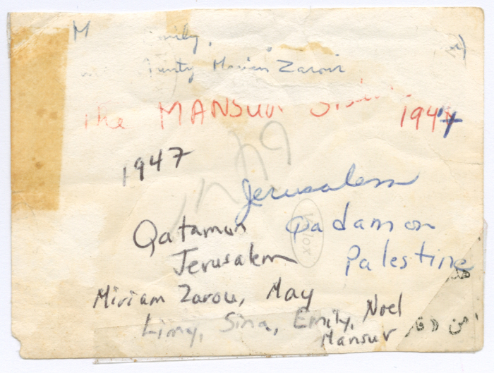 Girls from Mansour Family with a friend of the family