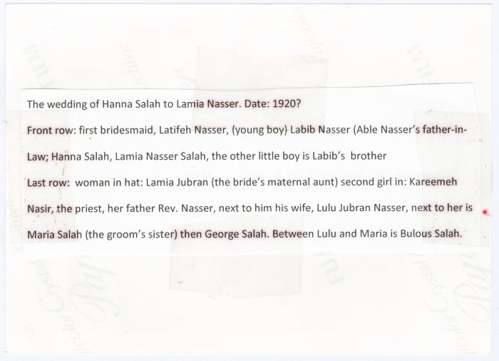 Relatives at a wedding