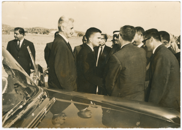 Prince Hassan bin Talal During a Visit to Jenin