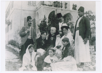 People at Friends School in Ramallah