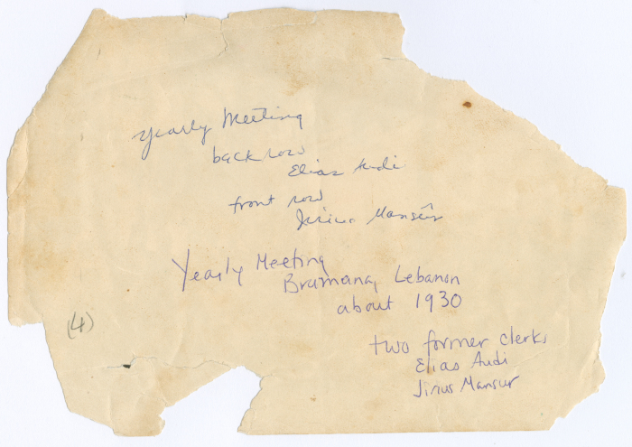 Quakers members in Lebanon