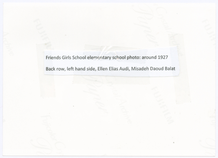 Teachers and students of Friends School in Ramallah