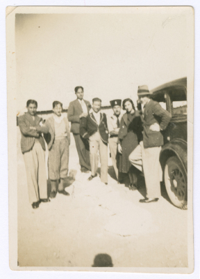 A married couple on their honeymoon