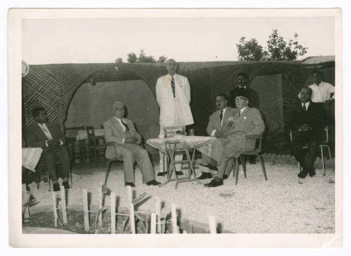 A photograph of men at Ramallah Municipality Park