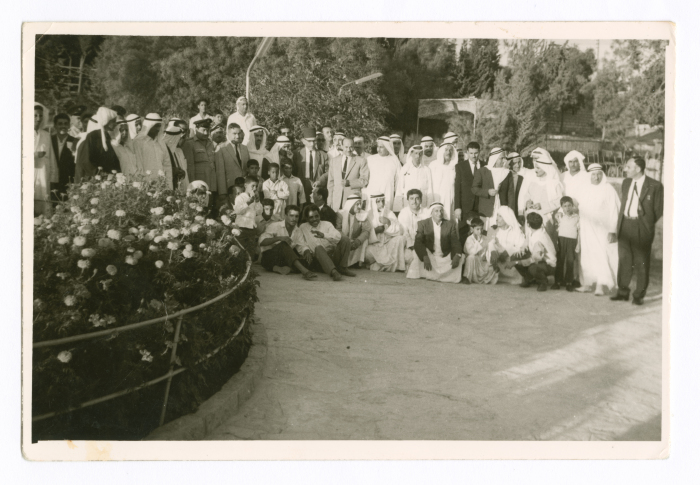 A photograph of men at al-Bireh Municipality Park