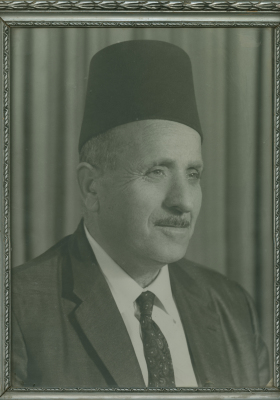 A portrait of a man from Touqan Family; taken in a studio in Nablus