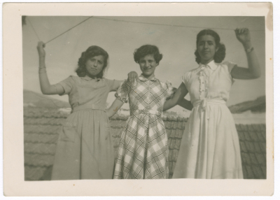 A girl from Abu Ghazaleh Family with her friends