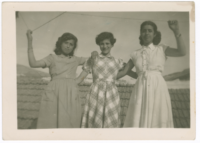 A girl from Abu Ghazaleh Family with her friends
