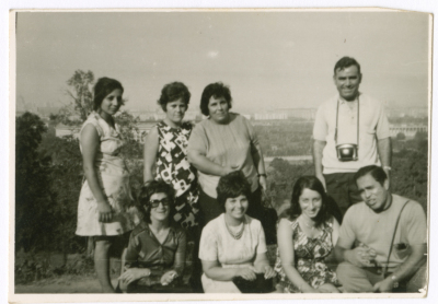 A girl from Abu Ghazaleh Family with her friends