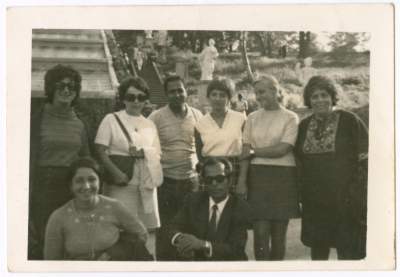A girl from Abu Ghazaleh Family with her friends