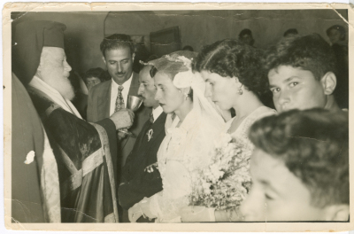 A wedding ceremony in a church in Birzeit