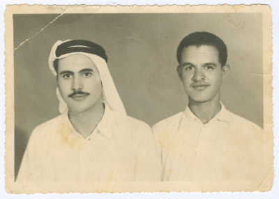 Men in Doha for work