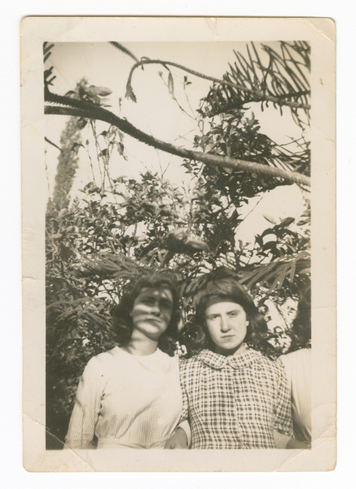A woman from Khamash Family with a friend