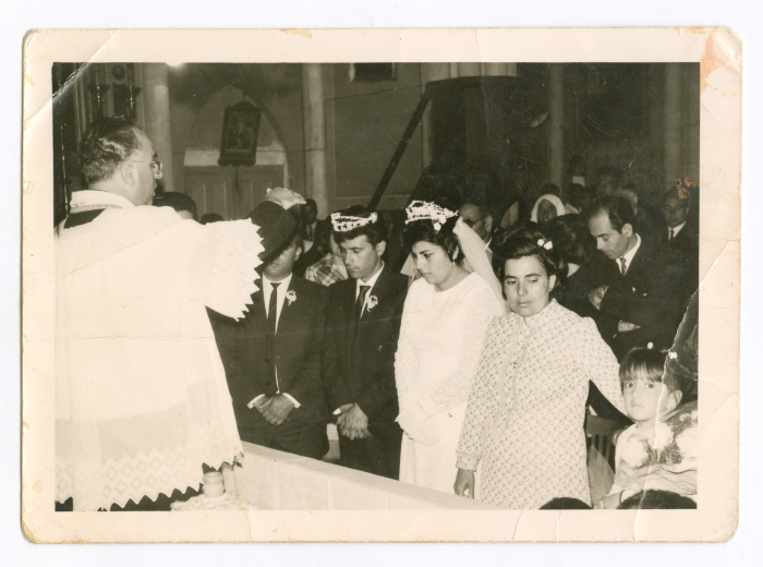A wedding in a church