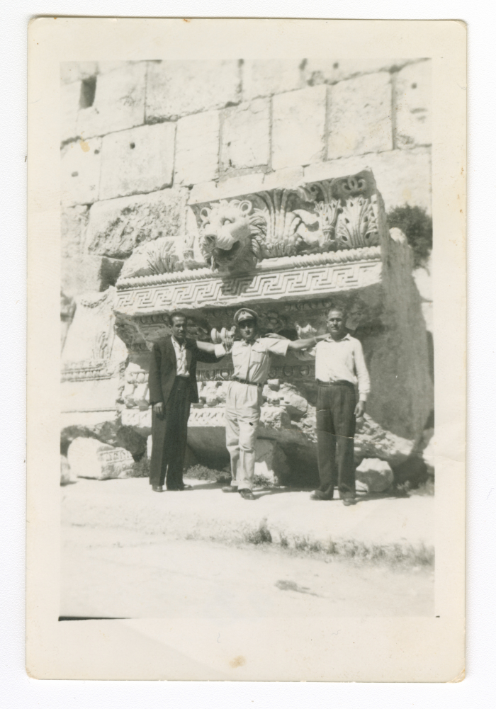 Men at an archaeological site
