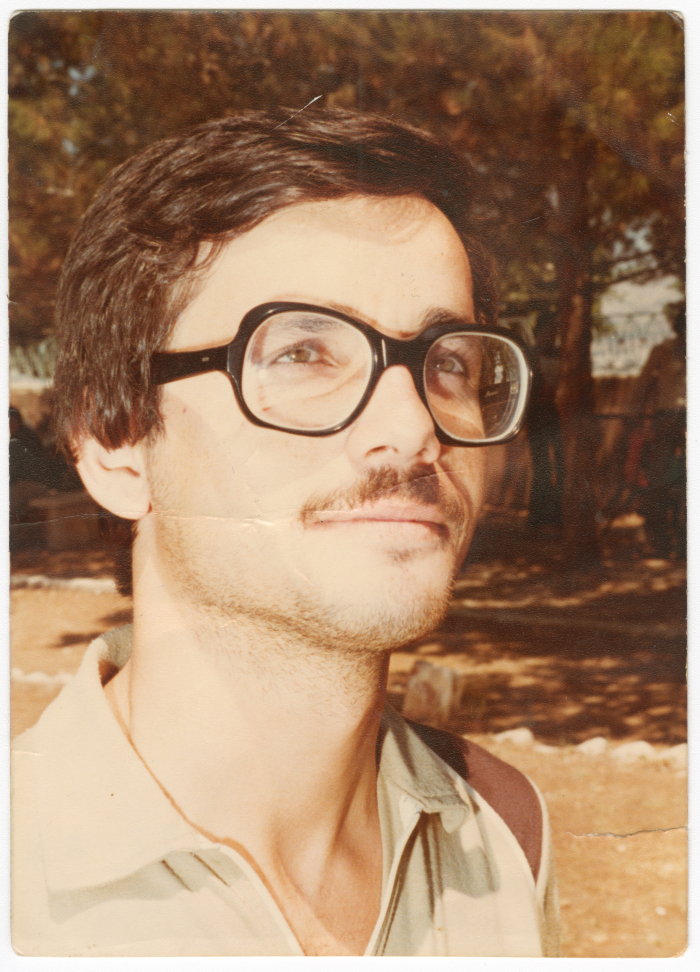 A young man from Risha Family during his studies at an-Najah University in Nablus