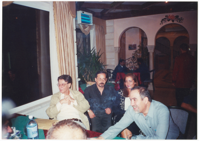 Palestinian poets at the First Arabic Poetry Festival in Ramallah