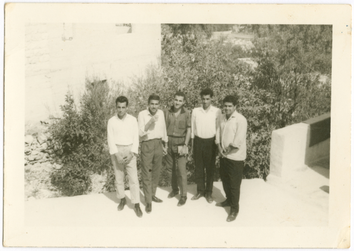 Friends at the house of Abu Farha Family