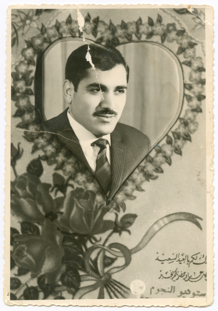 A studio portrait of a man
