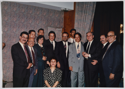 لقاء الفريق الفلسطيني المفاوض مع فنانين مصريين، القاهرة، 1992