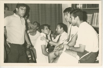 Preparations for a theatrical performance at Dar al-Mu